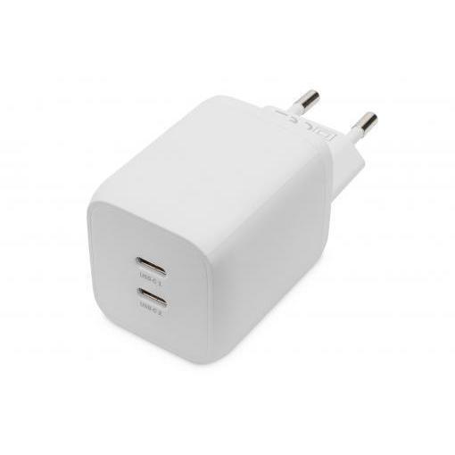 Зарядний пристрій Digitius 2хUSB-C, 65W, GaN (DA-10063)фото1