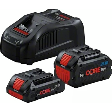 Набір акумулятора та зарядного пристрою Bosch ProCORE18В 2х18В 4Аг+5.5Аг, ЗП GAL 1880 CV (1.600.A02.14A)фото1
