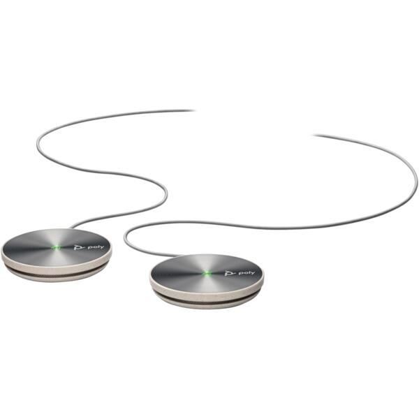 

Микрофонная дополнительная пара Poly для SIP конференц-телефона Trio C60 Silver