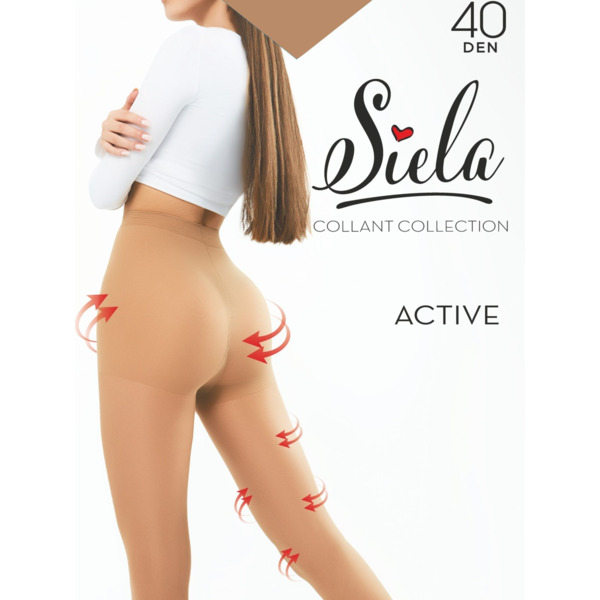 Колготы женские Siela Active 40 Den 3 р карамельные