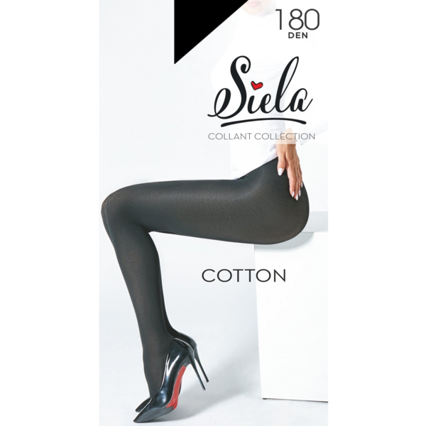 Колготы женские Siela Cotton 180 Den 2 р черные