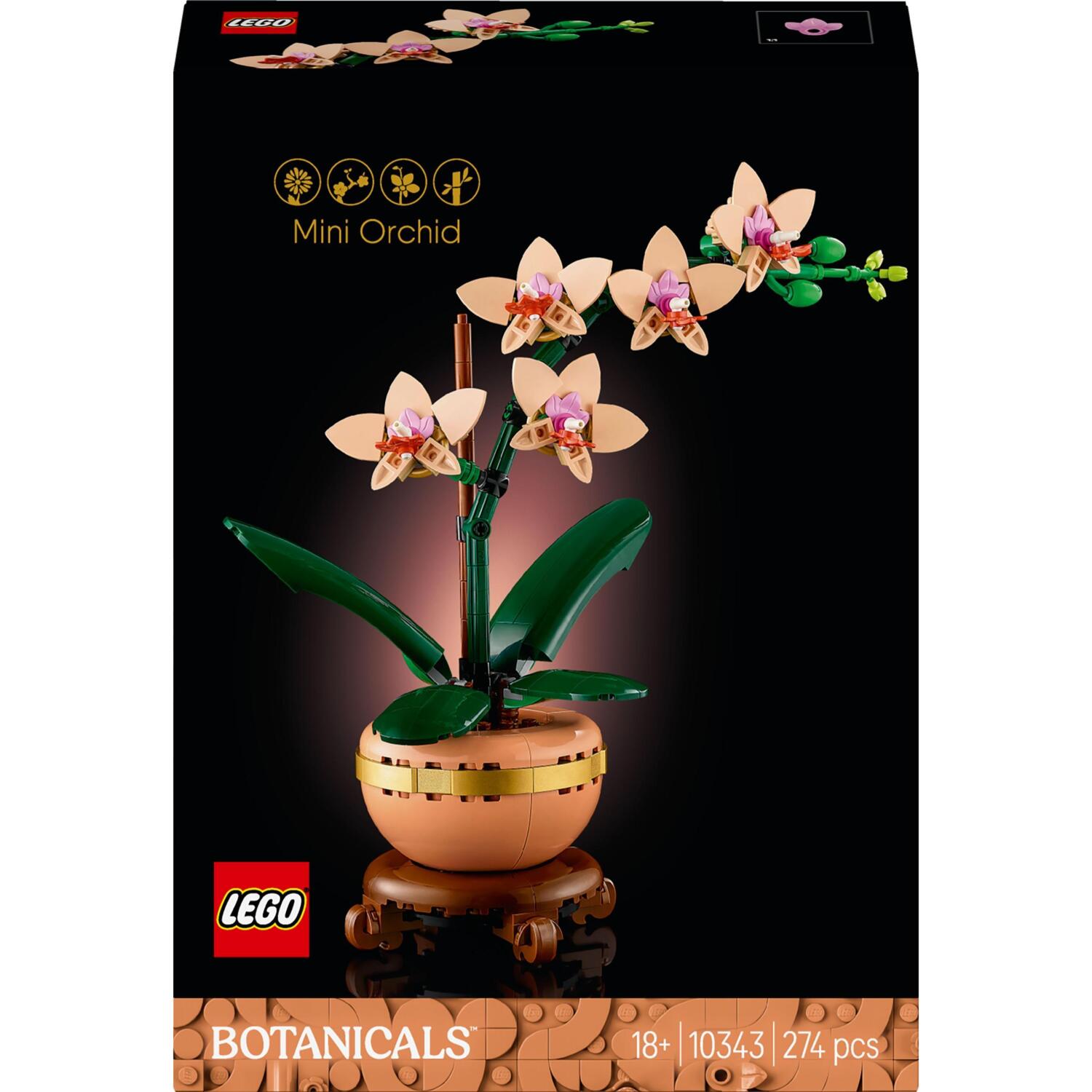 LEGO 10343 Botanicals Мини орхидея фото 