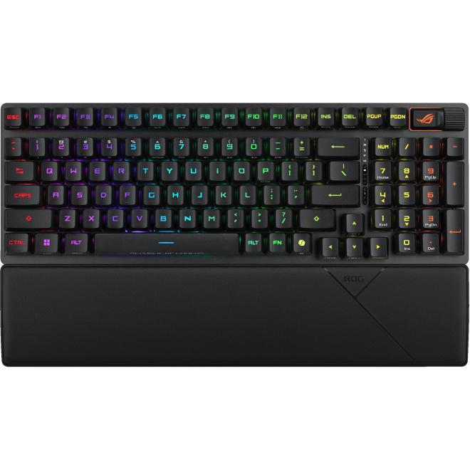 Ігрова клавіатура ASUS ROG Strix Scope II RX Optical Wireless EN RGB Black (90MP03S0-BKUA20)фото1