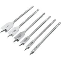 Набор сверл по дереву Tolsen, 6шт, 1/4", 10-25мм, 152мм (75656)