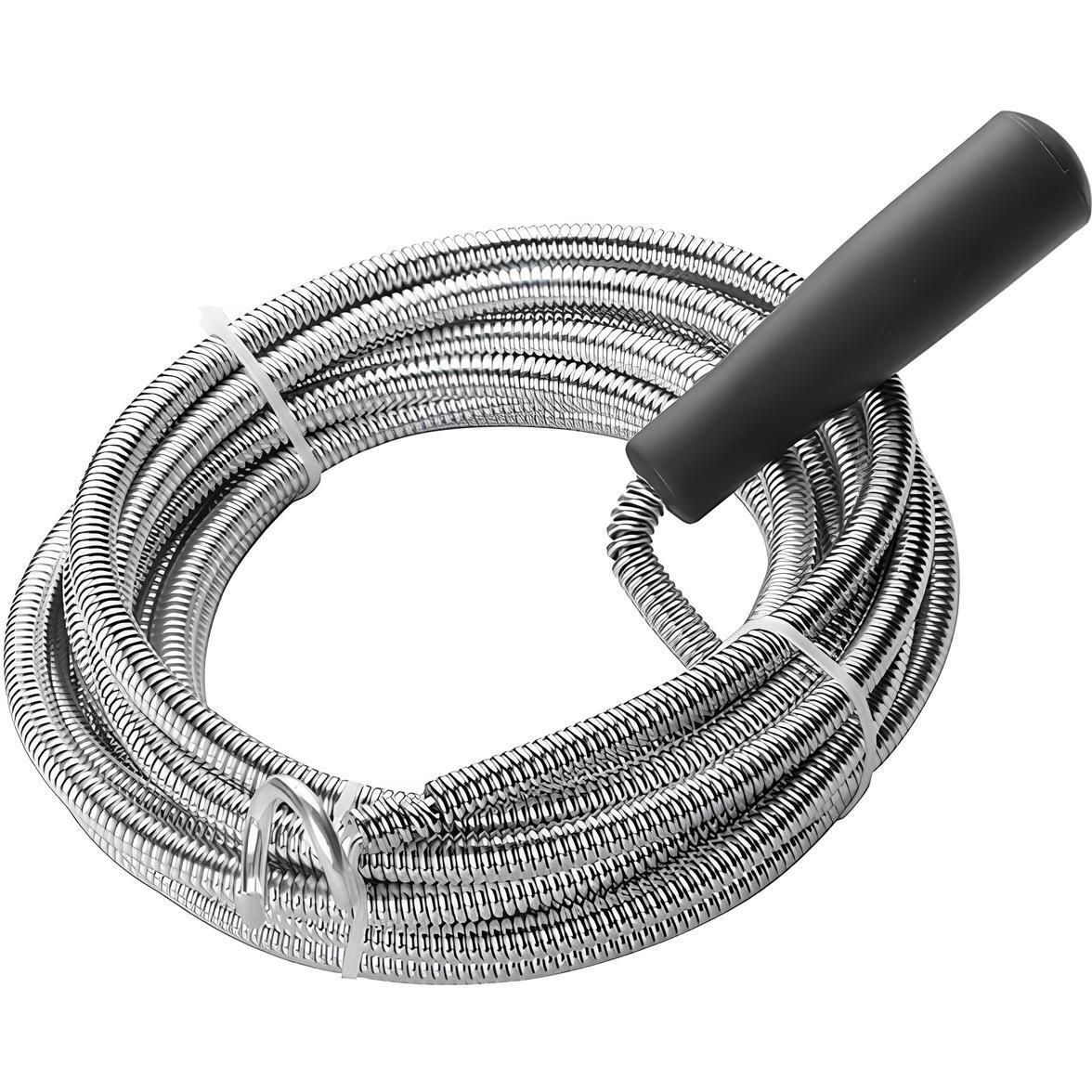 Трос спиральный Tolsen для очистки канализационных труб, 3мx5.5мм (50100) фото