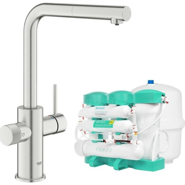 

Кухонный смеситель Grohe Blue Pure Minta с фильтром Ecosoft P’URE AQUACAL (MO67530601DC)