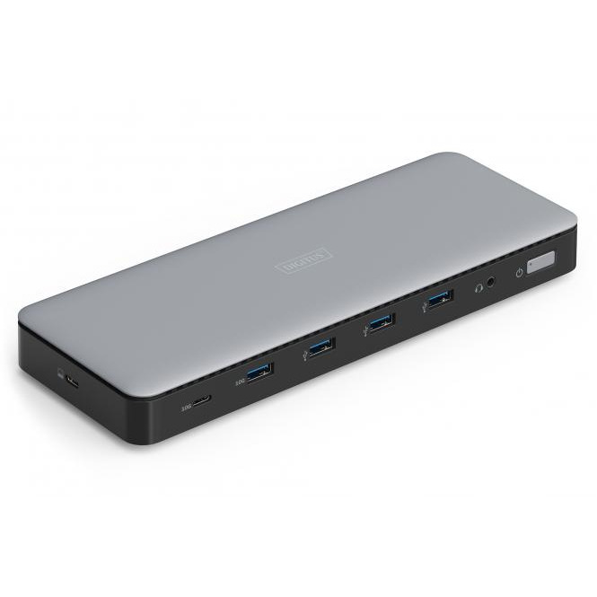 Док-станция DIGITUS USB-C, 3xHDMI, 2xDP, 4xUSB-A, USB-C, RJ54, DC, Audio (DA-70918) фото 