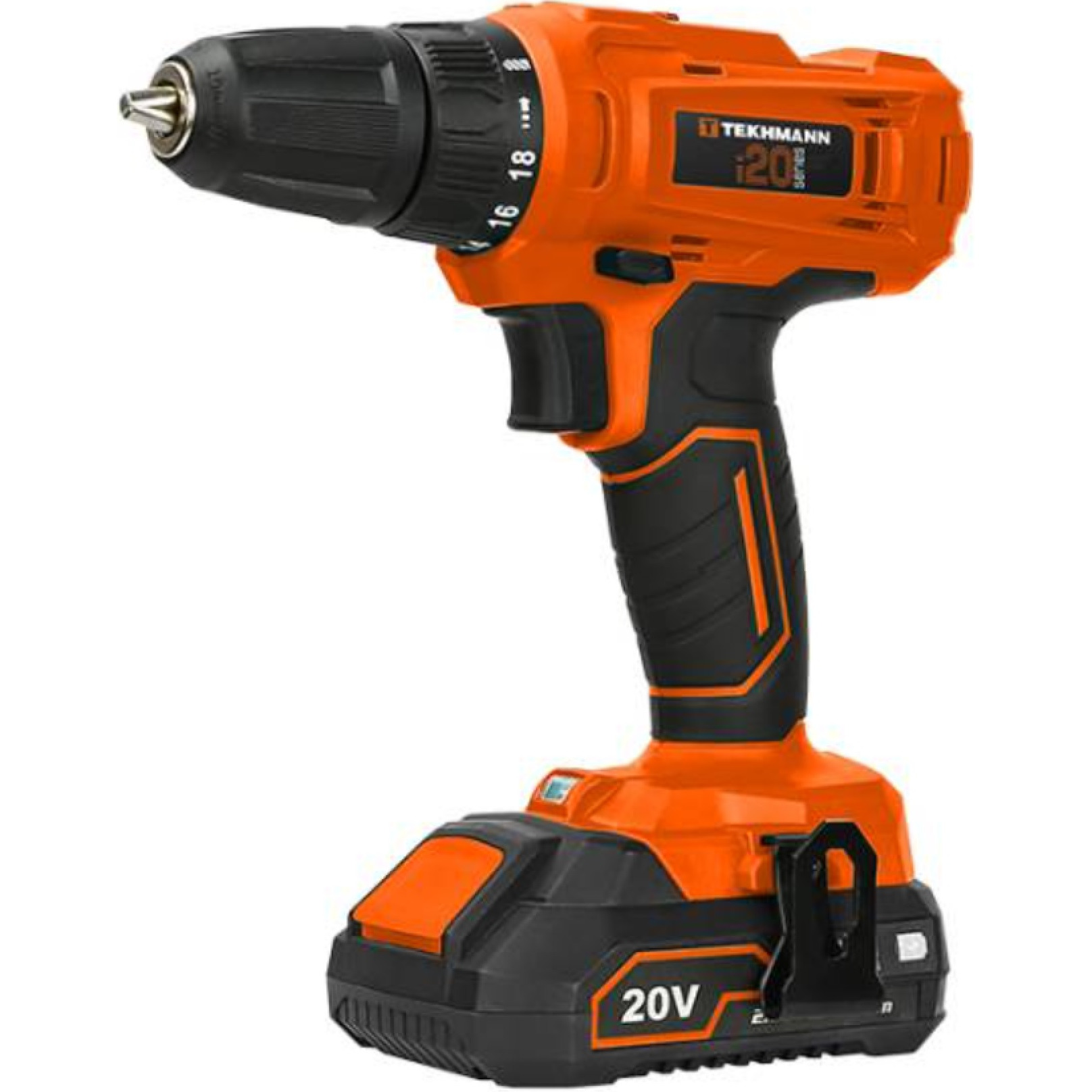 Шуруповерт-дриль акумуляторний Tekhmann TCD-30/i20 KIT 20В 1x2.0А год (873399)фото1