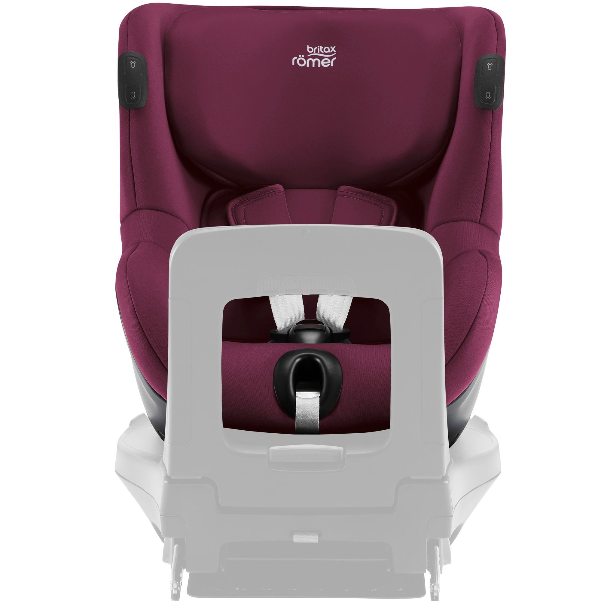 Автокрісло Britax-Romer DualFix iSense Burgundy Red (2000035108)фото1