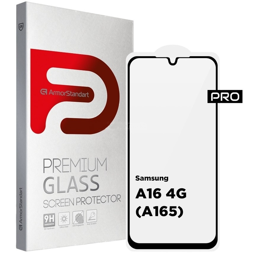 Защитное стекло ArmorStandart Pro для Samsung A16 4G (A165) Black (ARM80171) фото 