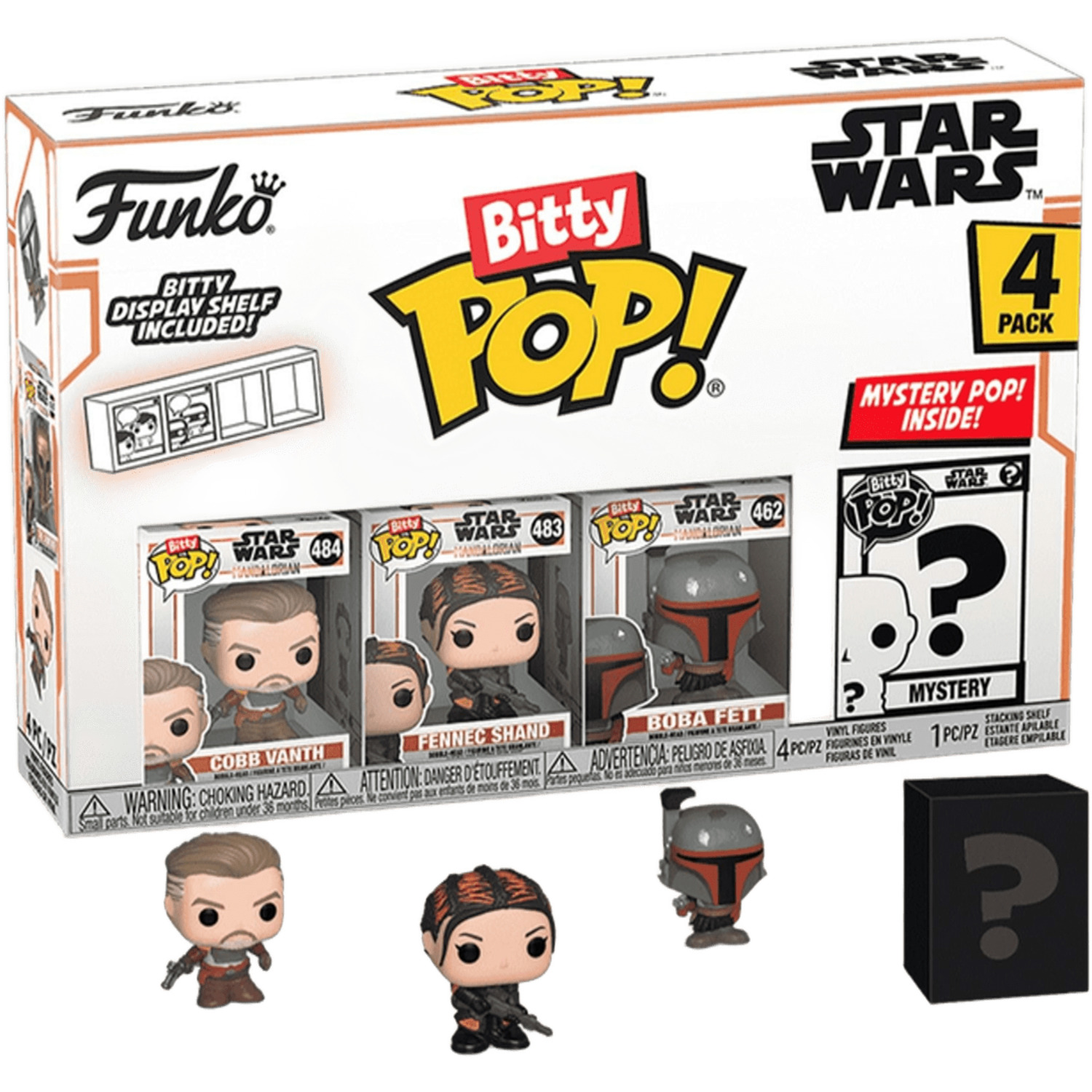 Набор Funko POP (Bitty): Mandalorian 4PK - Marshal (75453) фото 