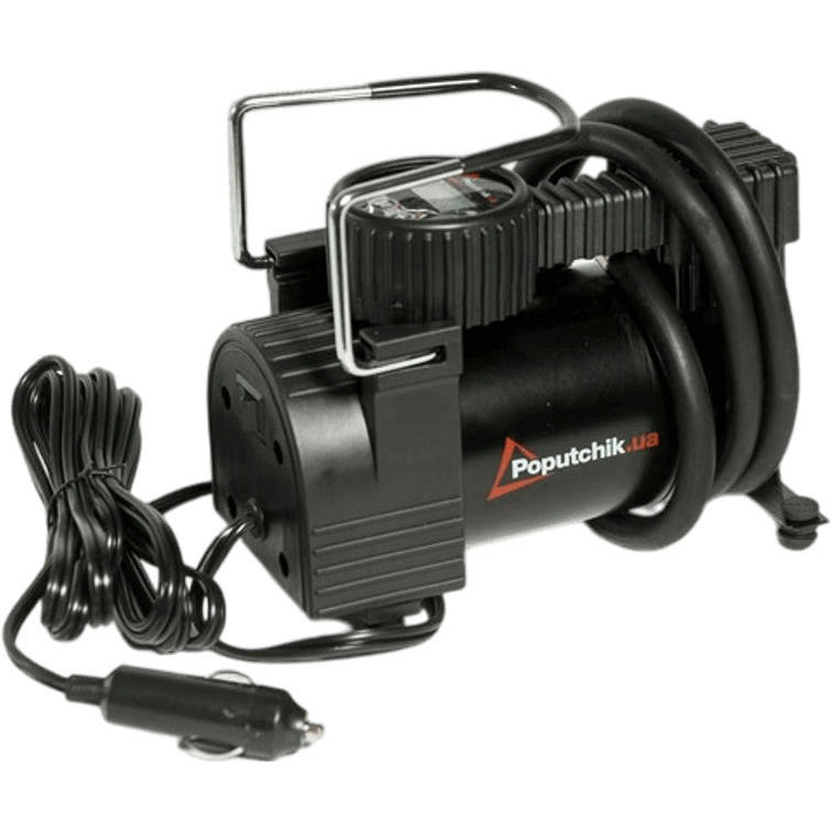 Компрессор автомобильный 1-поршневой Poputchik 40л/мин 10АТМ, цифровой манометр (13-011-IS-D) фото 1