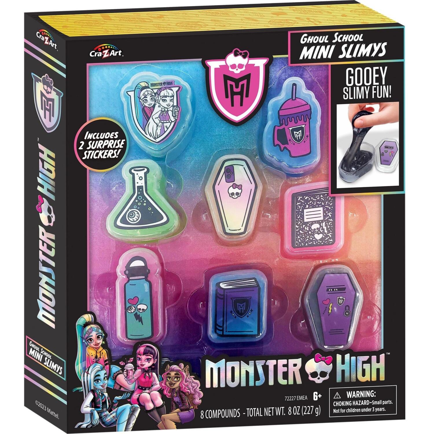 Слайм Cra-Z-Art Monster High Ghoul School Mini Mania, набір 10од (72227CRA)фото