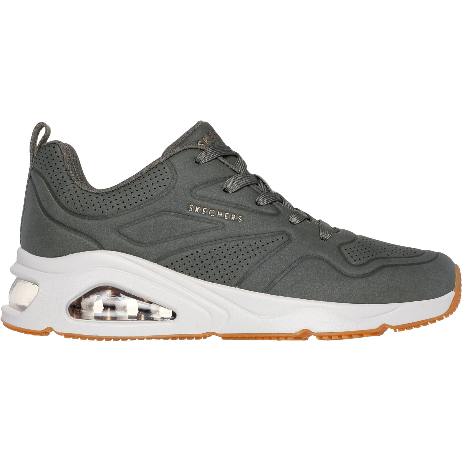 Кроссовки женские Skechers Tres-Air Uno - Ah-Mazing 177390 OLV 41 (11 US) оливковые фото 