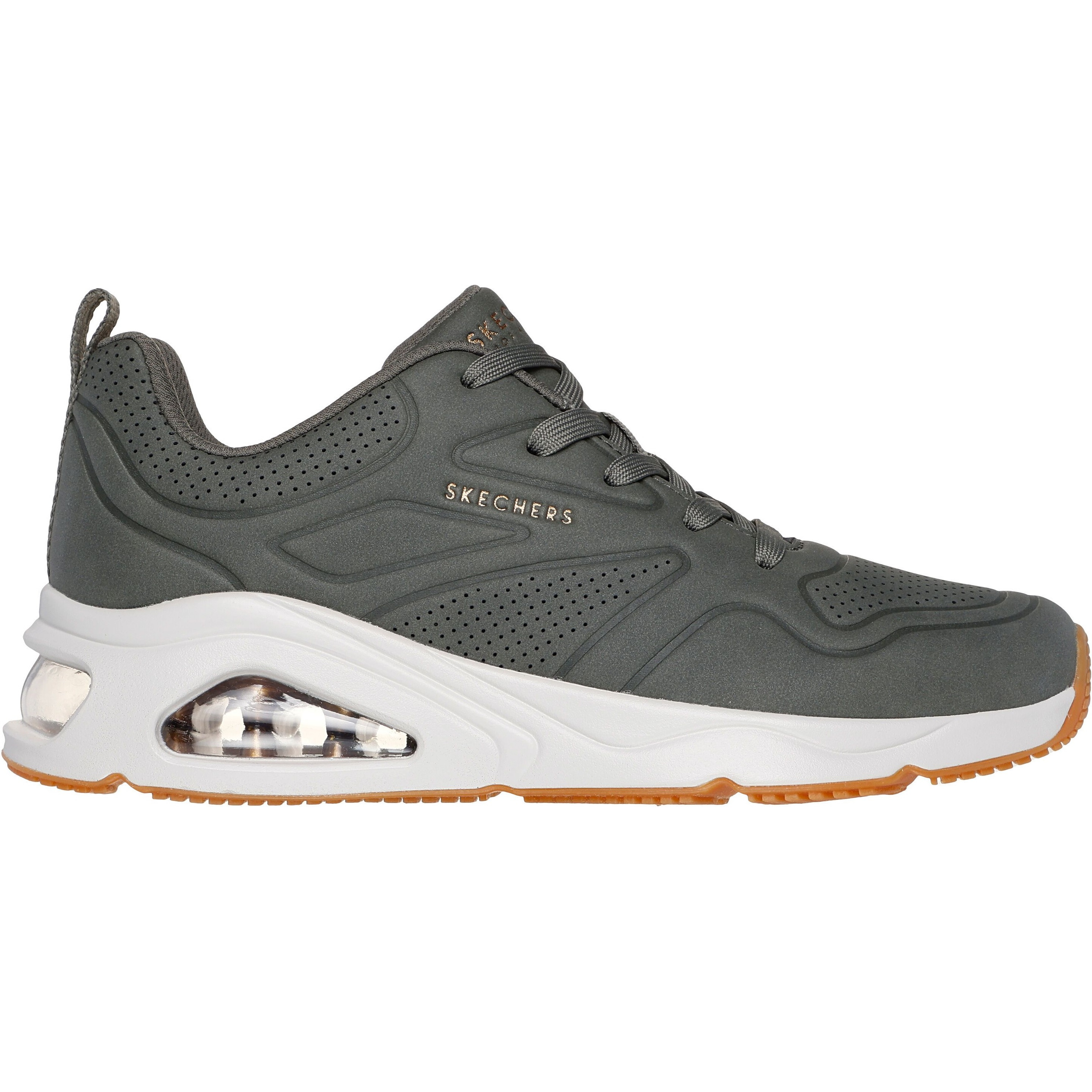 Кроссовки женские Skechers Tres-Air Uno - Ah-Mazing 177390 OLV 41 (11 US) оливковые фото 1