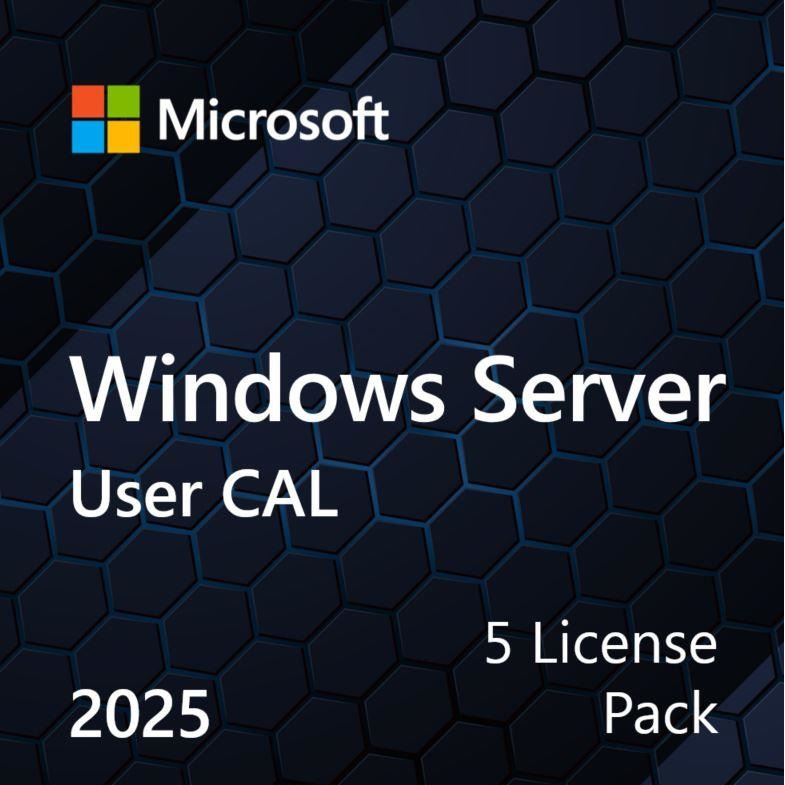 Microsoft Windows Server 2025 CAL 5 User англ, ОЕМ без носителя фото 1