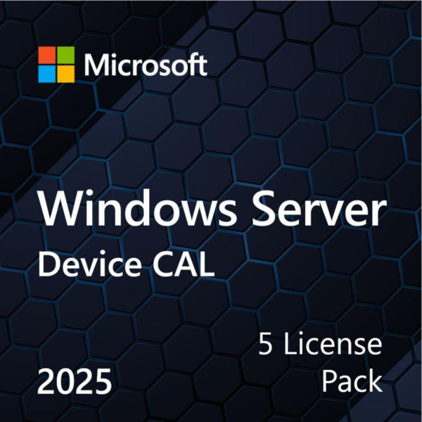 Microsoft Windows Server 2025 CAL 5 Device англ, ОЕМ без носителя