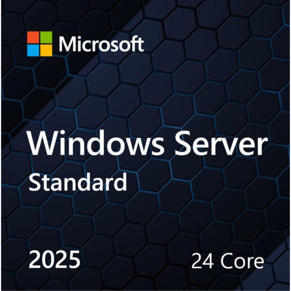 Microsoft Windows Server 2025 Standard 24 Core англ, ОЕМ на DVD носителе