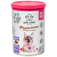 Влажный корм для кошек Pet Chef с Индейкой 415 г