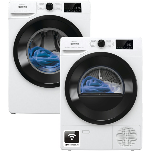 

Комплект Стиральная машина Gorenje WPNEI94A1SWIFI + Сушильная машина Gorenje DPNE92GNLWIFI
