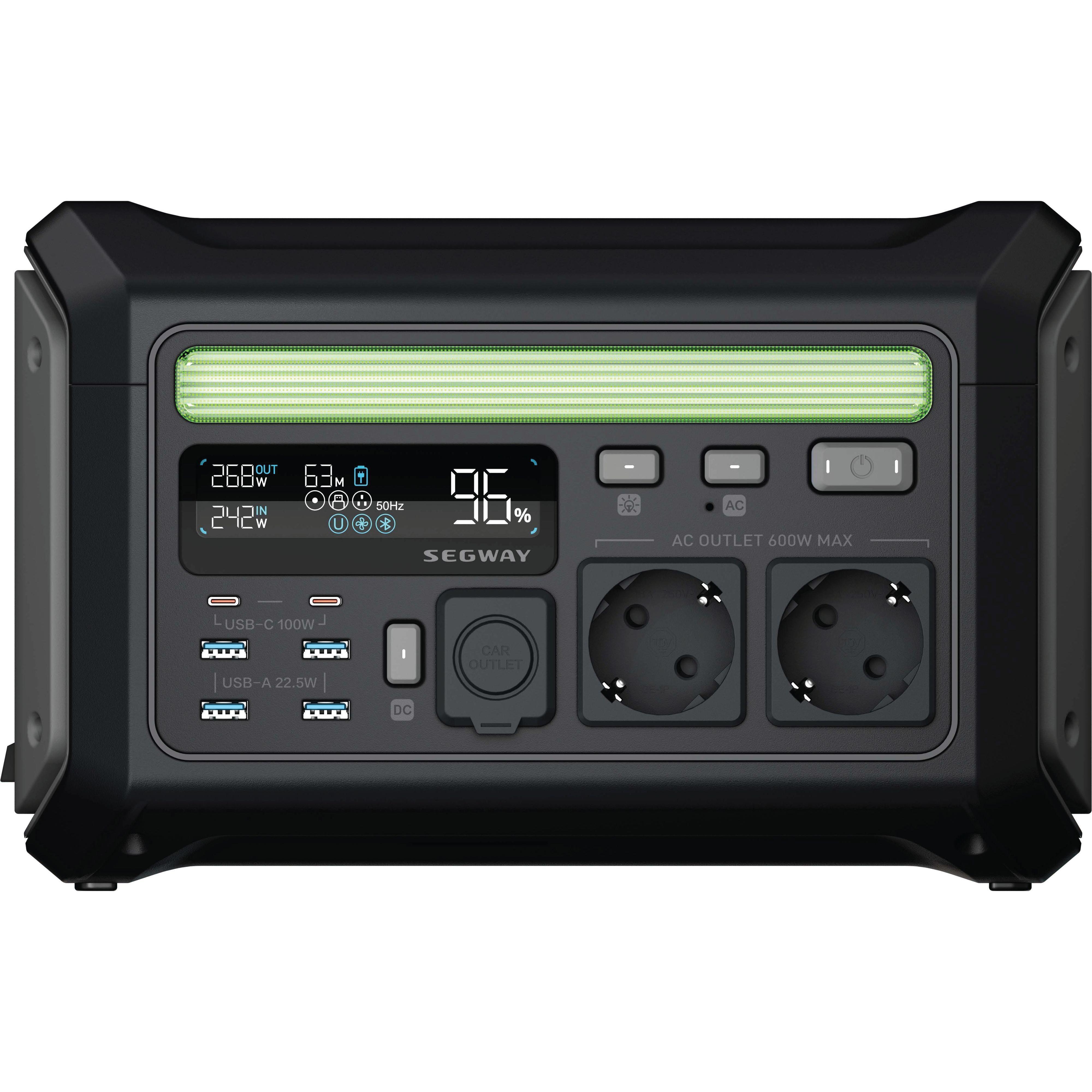 Портативна електростанція Segway LUMINA 500, 600W, 512Wh (AA.20.01.01.0004)фото1
