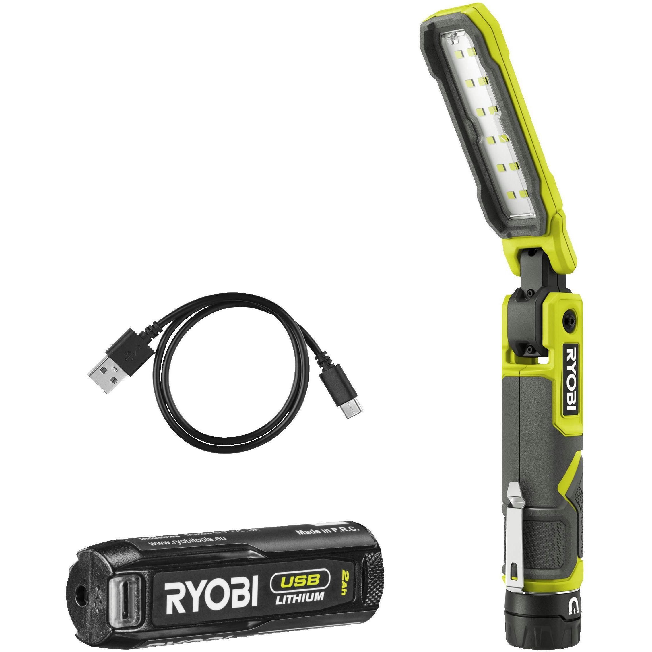 Ліхтар інспекційний акумуляторний Ryobi USB Lithium RLI4-120G, 4В, 2А·ч (5133006225)фото1
