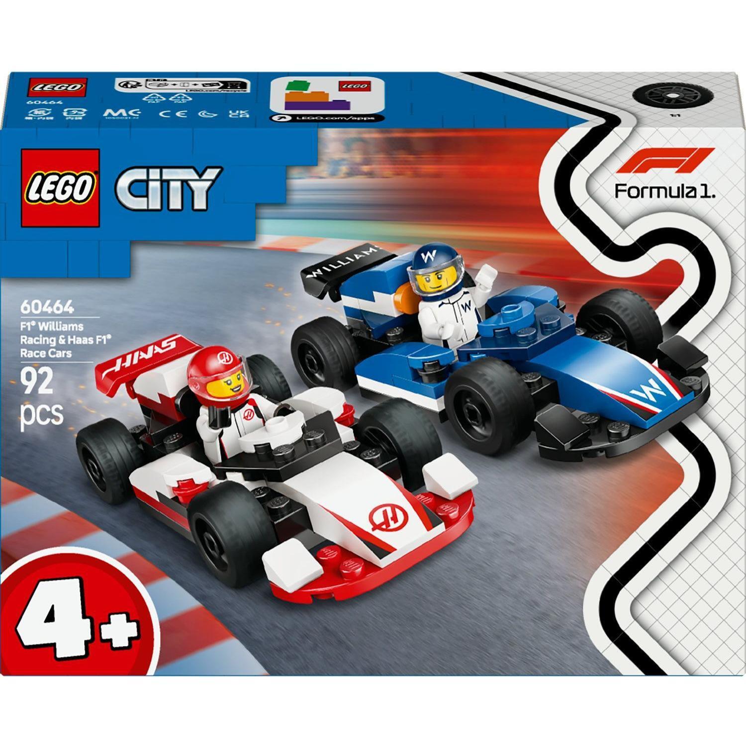 LEGO 60464 City Болиды F1 Williams Racing и Haas F1 фото 1