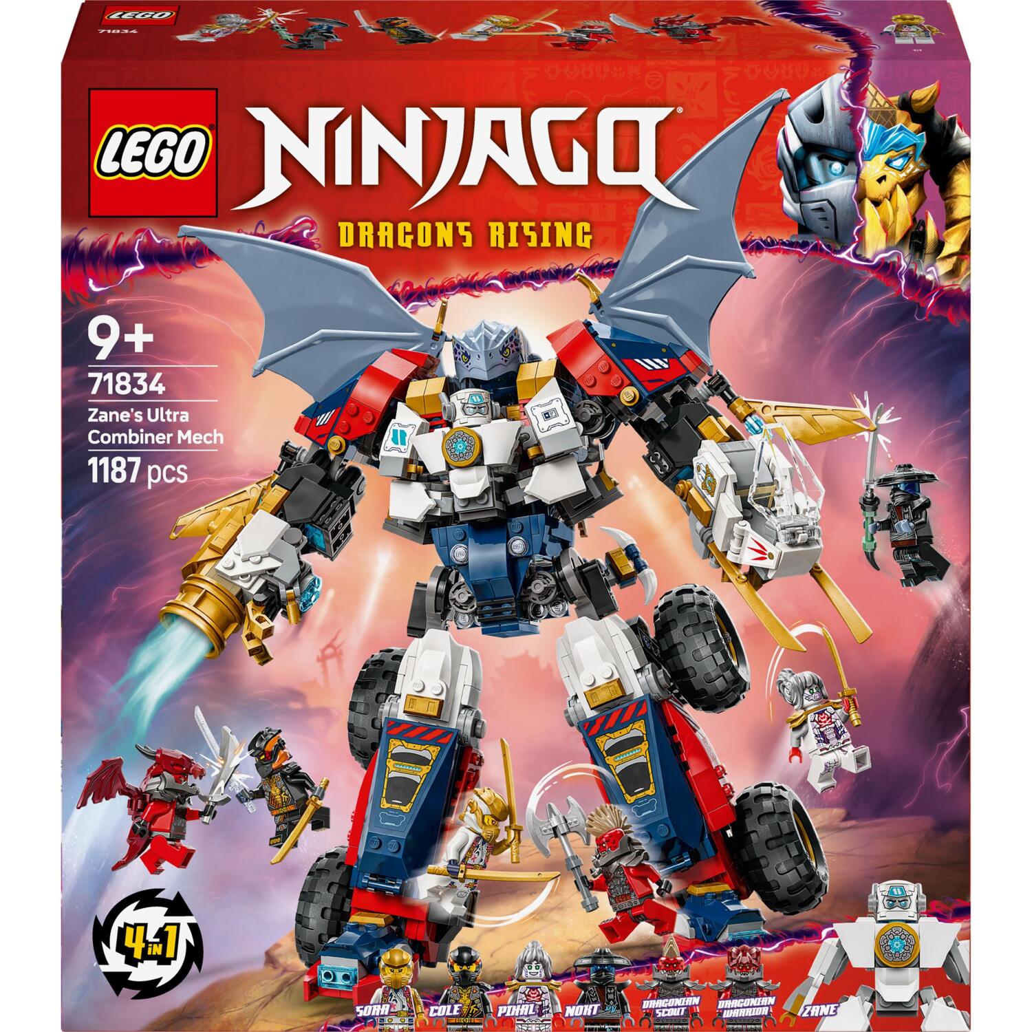 LEGO 71834 Ninjago Ультраобьединяющий робот Зейна фото 