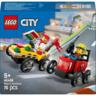 LEGO 60458 City «Пицца-авто против пожарной машины» Набор перегонов