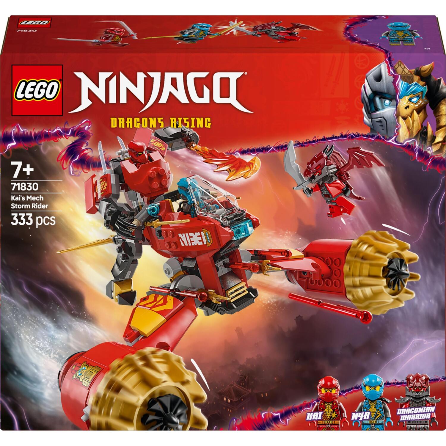 LEGO 71830 Ninjago Штормовий робот-вершник Кая фото 