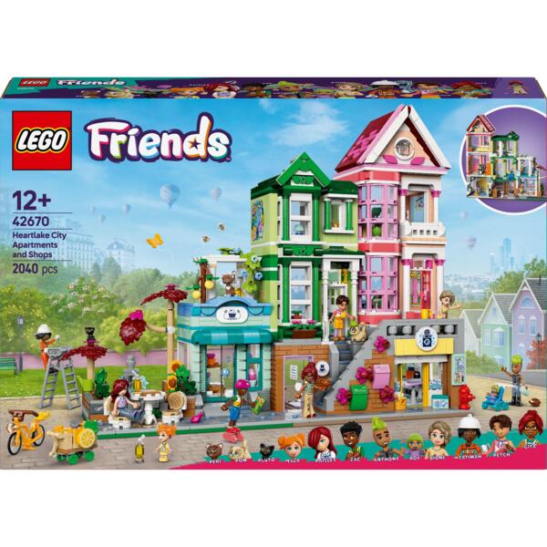 LEGO 42670 Friends Хартлейк-Сити. Квартиры и магазины