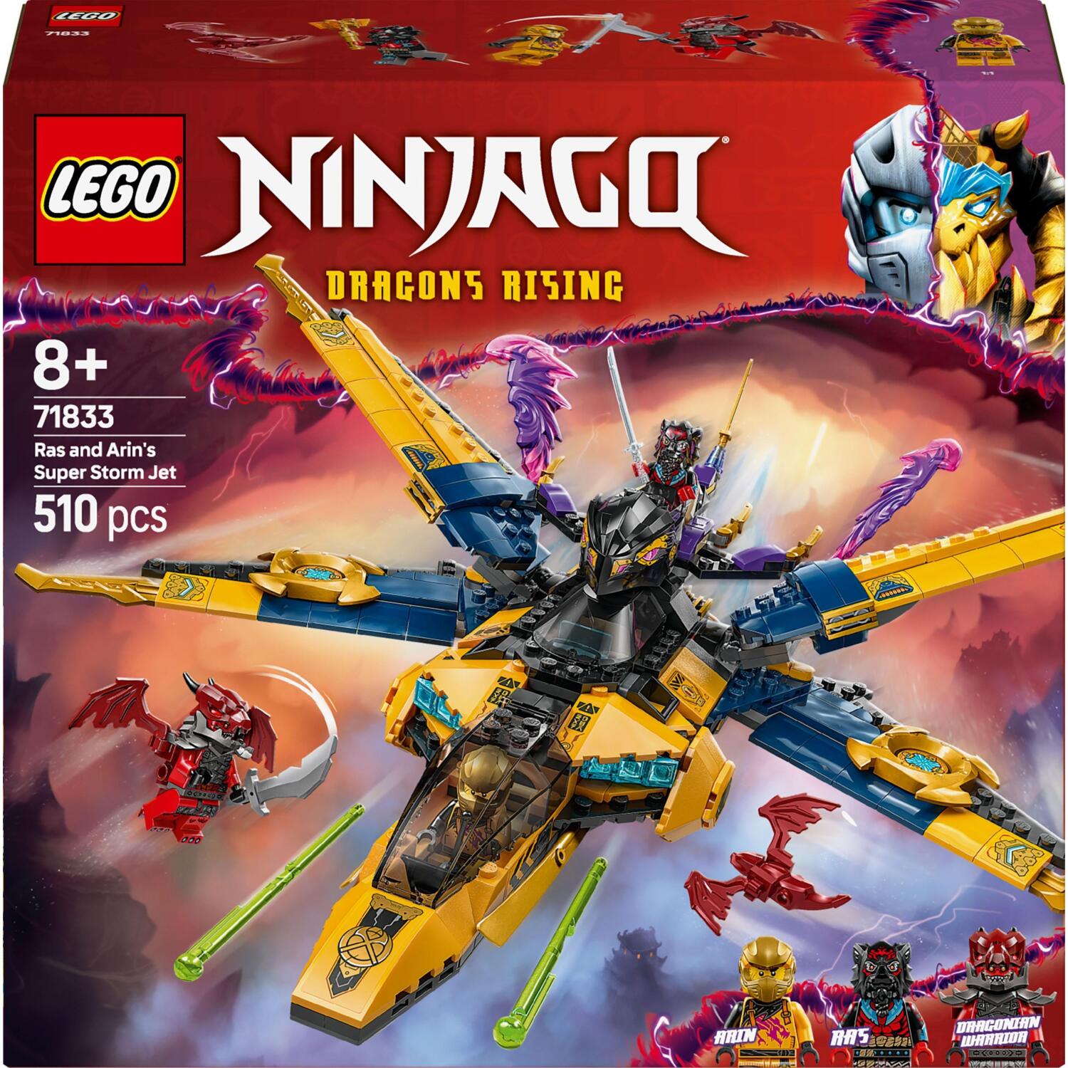 LEGO 71833 Ninjago Суперштормовой реактивный самолет Рас и Арин фото 