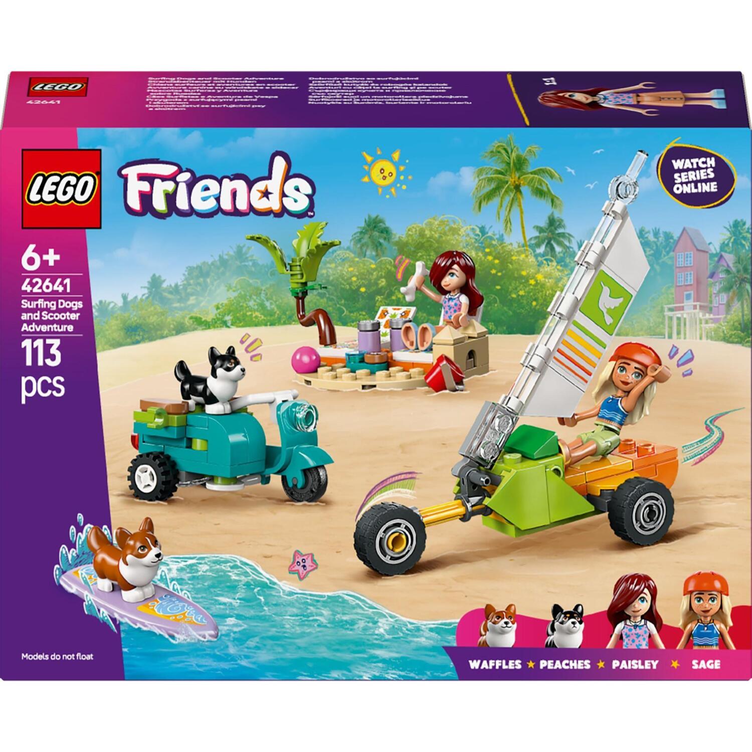 LEGO 42641 Friends Собачьи приключения на серфе и скутере фото 