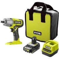 Гайковерт ударный аккумуляторный Ryobi ONE+ RIW18-1C20SA3 18В, 2А·ч (5133005664)