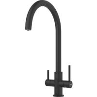 Смеситель для кухни Franke Lina Clear Water, 272 мм, 1+1фильтр, хром-черный (120.0703.746)