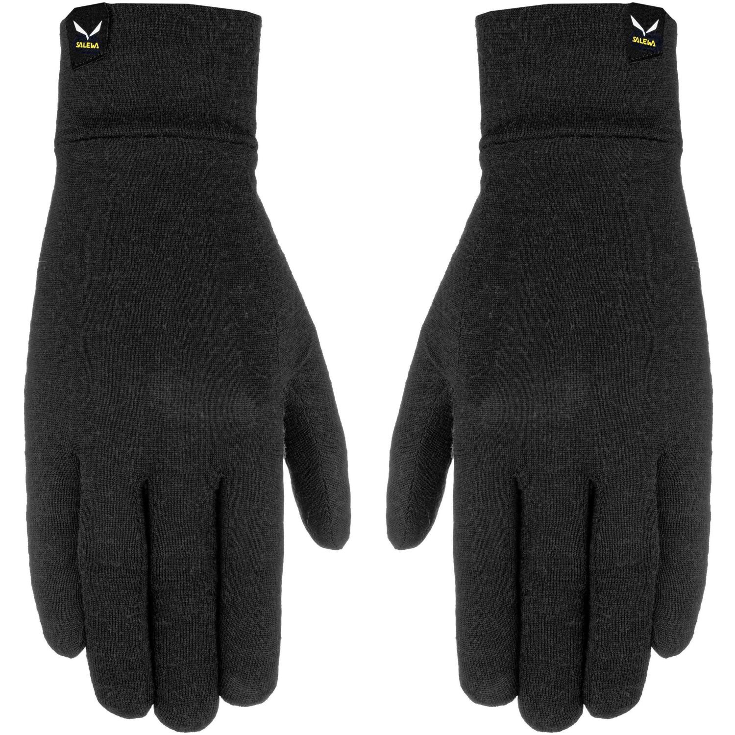 Перчатки Salewa Cristallo Liner Gloves L чорні/сірі