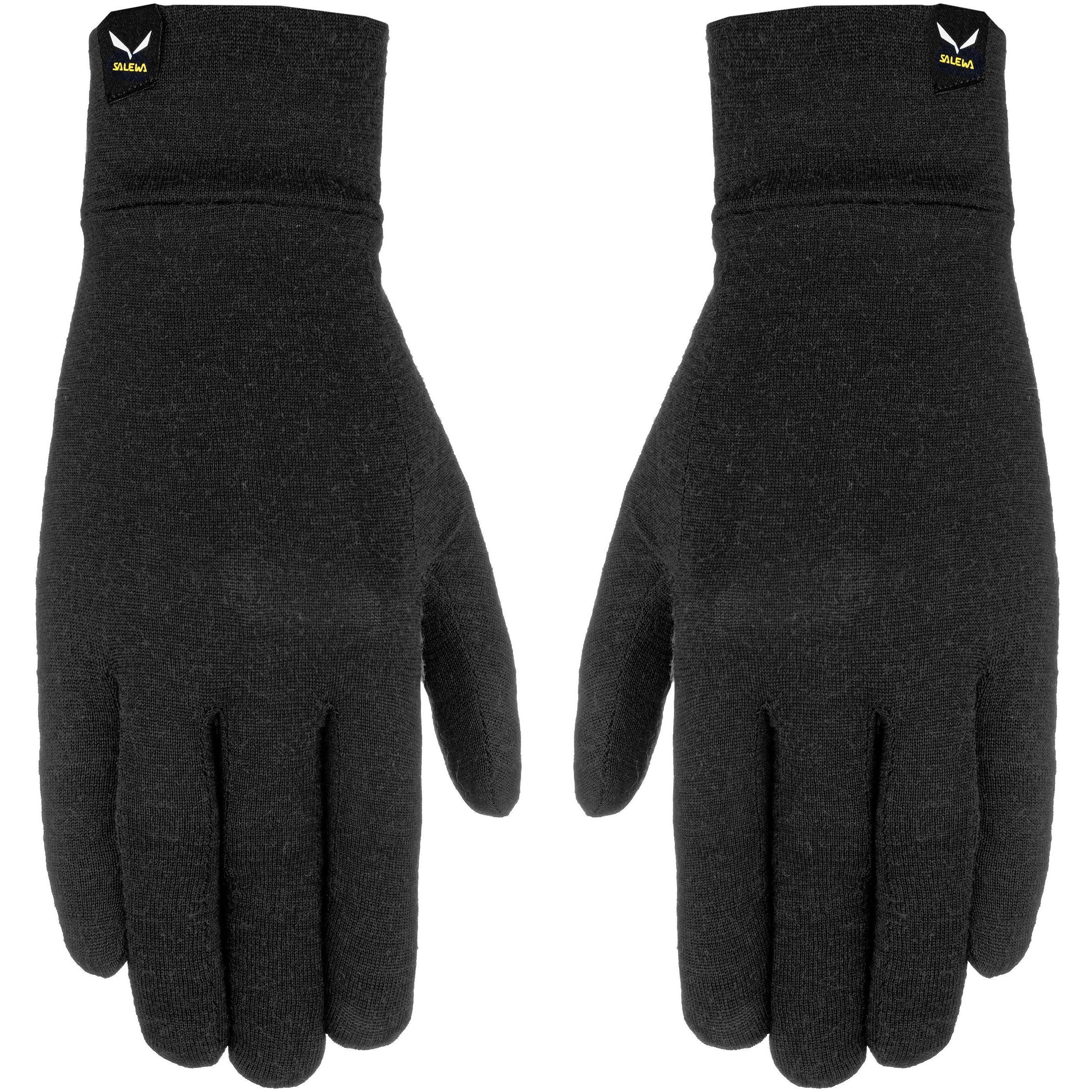 Перчатки Salewa Cristallo Liner Gloves L чорні/сіріфото1