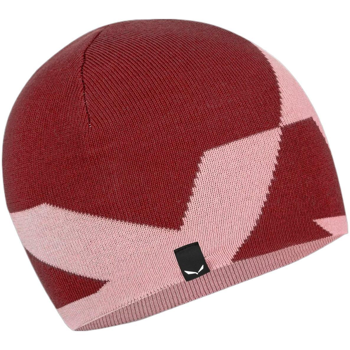 Шапка Salewa Pure Reversible Am Beanie 28772 UNI58 бордовая фото 1