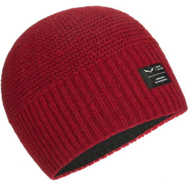 

Шапка Salewa Sarner 2 Wo Beanie UNI58 бордовая