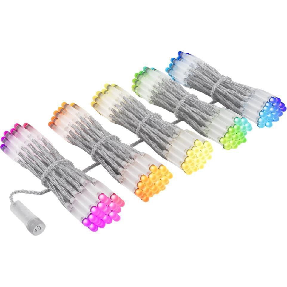 Гірлянда для бізнесу Smart LED Twinkly Pro Curtain RGBW 250, Clear (TWP-CU-CA-05X50SPP-T) пошкоджене пакуванняфото1