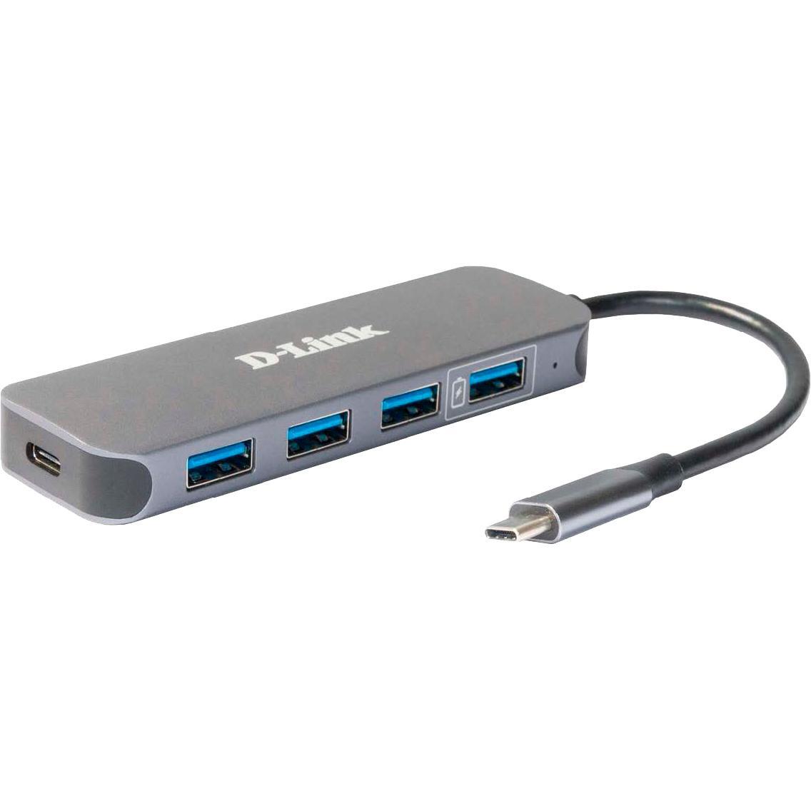 USB-хаб D-Link DUB-2340 3xUSB3.0, 1xUSB3.0, 1xUSB-C/PD, USB-C (DUB-2340)фото