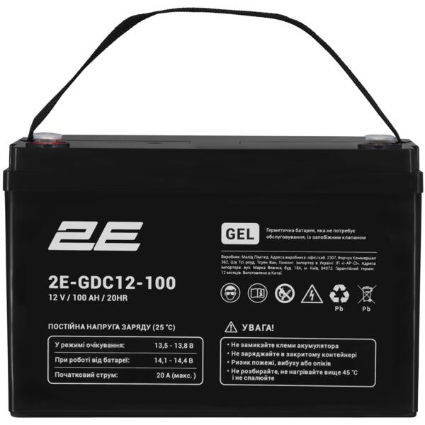 

Акумуляторная батарея 2E GDC, 12В, 100А•год, GEL