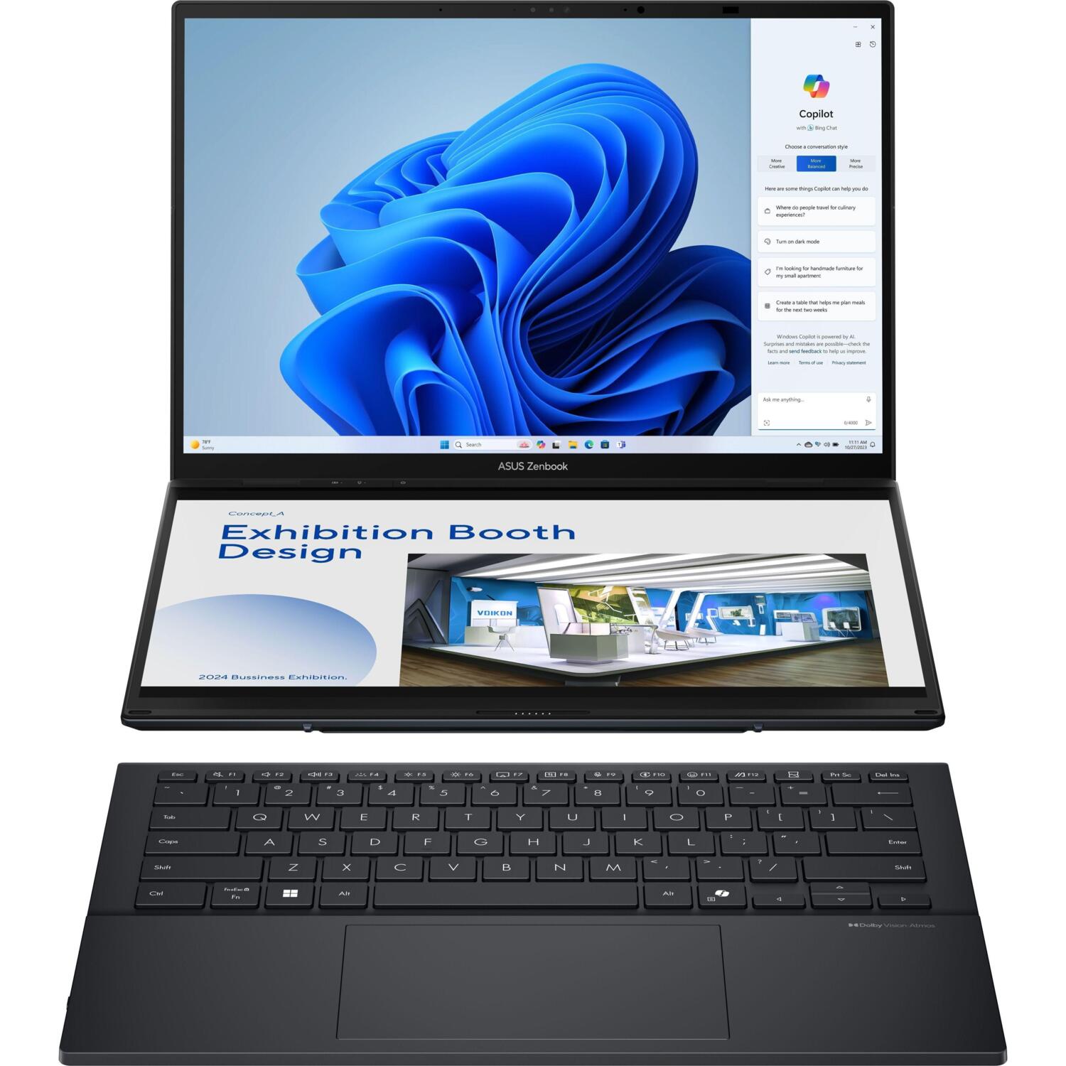 Ноутбук ASUS Zenbook Duo UX8406CA-QL048W (90NB14X1-M001R0) фото