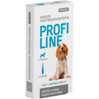 Капли для собак 4-10 кг инсектоакарицид ProVET Profiline 4 пипетки по 1,0 мл