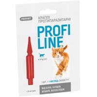 Краплі для котів 4-8 кг інсектоакарицид ProVET Profiline 1 піпетка 1,0 мл