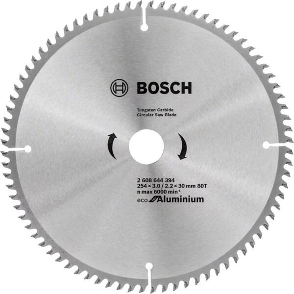 Диск пильный Bosch Eco for Aluminium 254x30-80T (2.608.644.394)