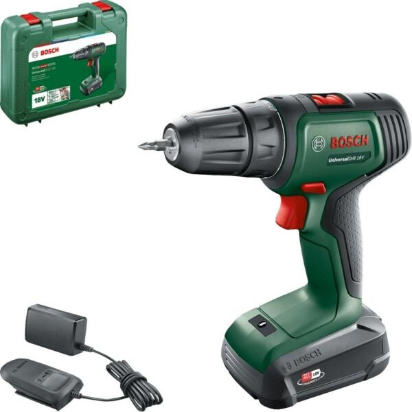 Шуруповерт-дрель аккумуляторная Bosch UniversalDrill 18V 18В 1х1.5А час (0.603.9D4.001)