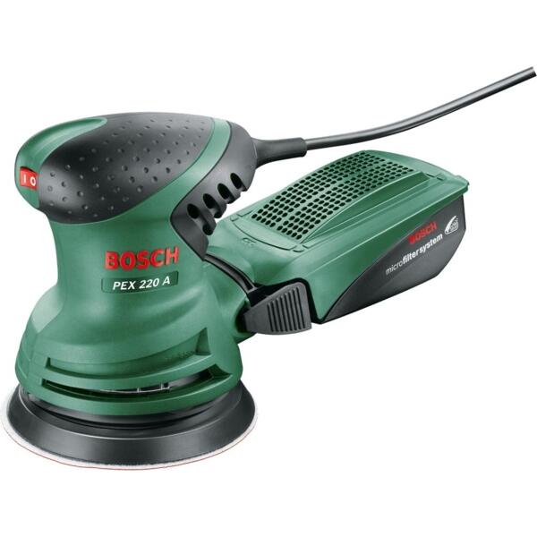 

Шлифмашина эксцентриковая Bosch PEX 220 A 200Вт 125мм (0.603.378.000)