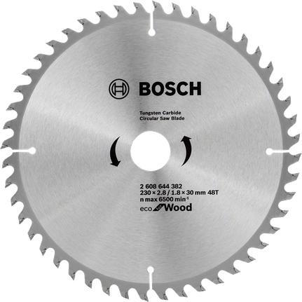 Диск пиляльний Bosch Eco for Wood 230x30-48T (2.608.644.382)фото