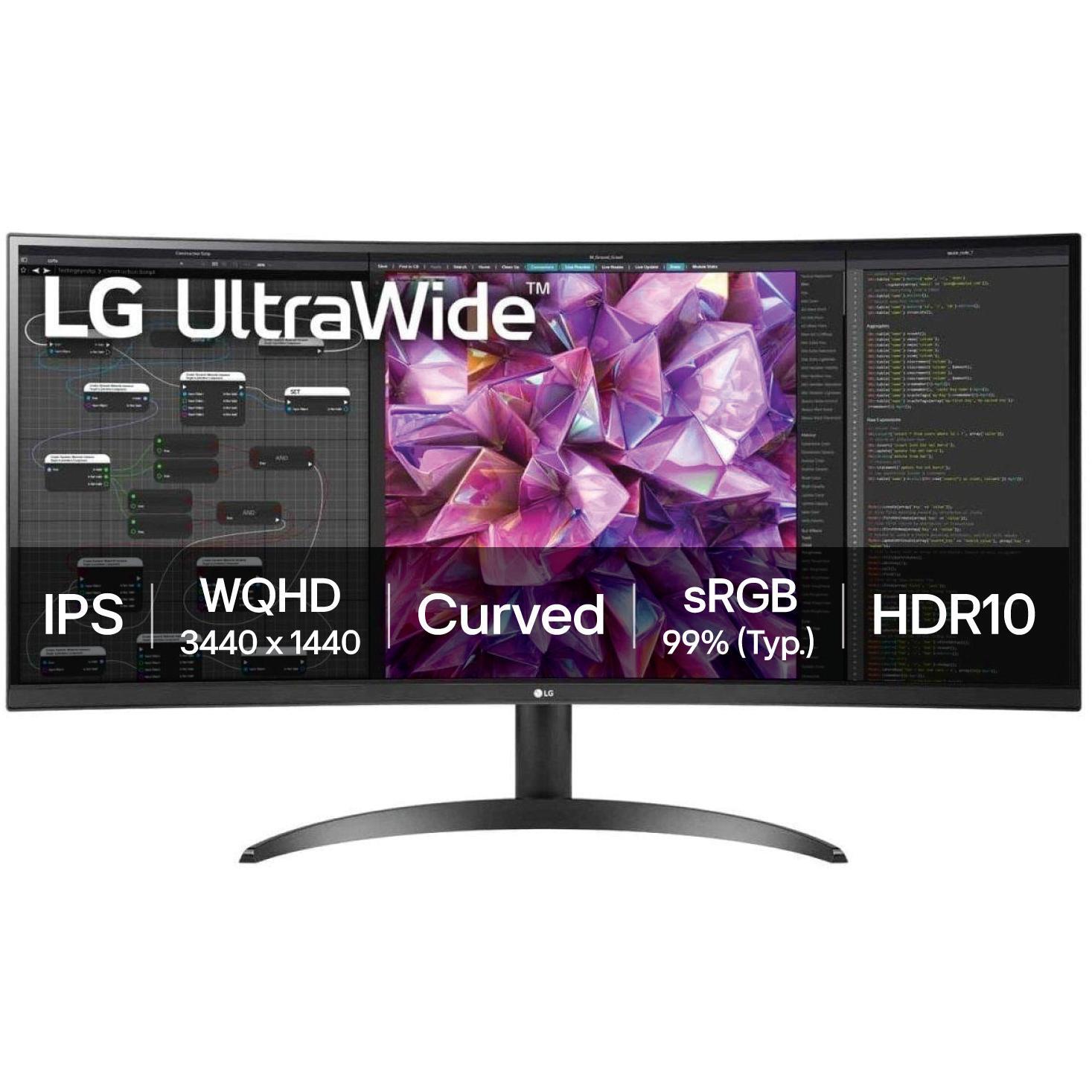 Монітор 34" LG UltraWide Curved 34WQ60C-B (34WQ60C-B.ADRZ)фото